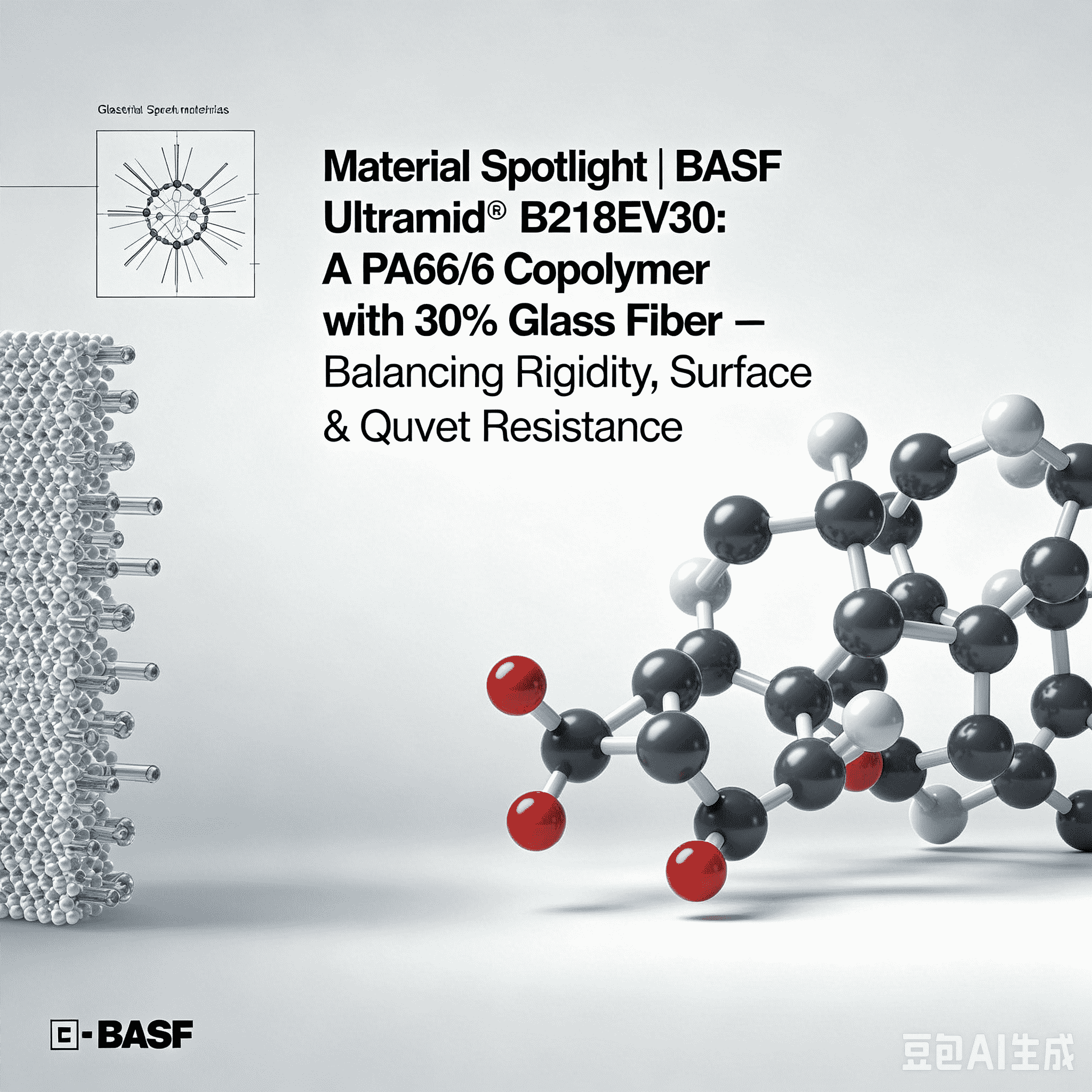 Material Spotlight | BASF Ultramid® B218EV30: Kopolimer PA66/6 s 30 % steklenih vlaken – uravnoteženje togosti, kakovosti površine in toplotne odpornosti